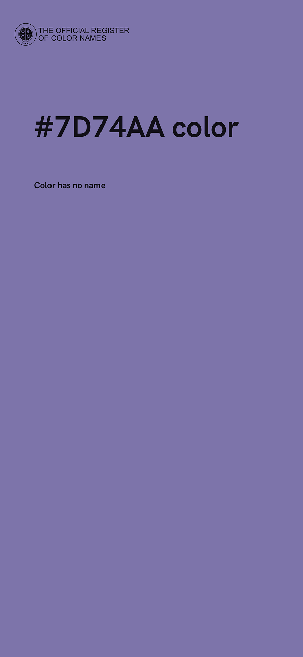 #7D74AA color image