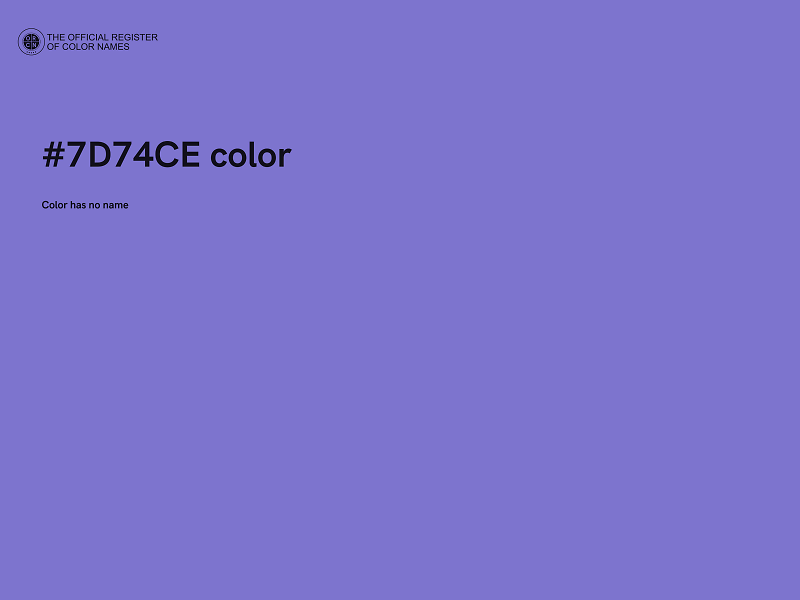 #7D74CE color image