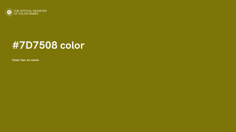 #7D7508 color image