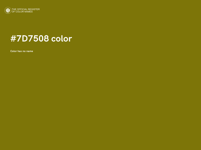 #7D7508 color image