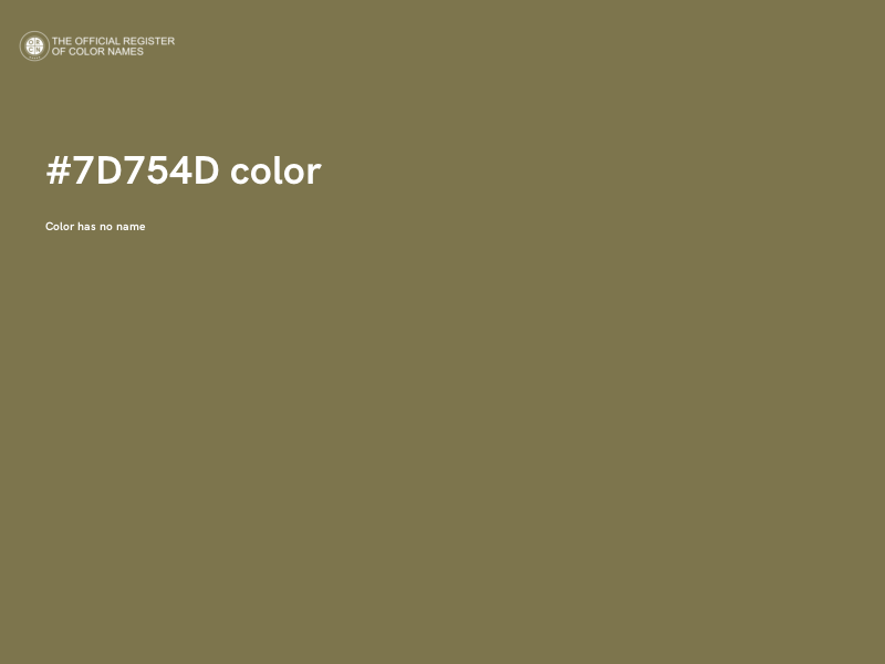 #7D754D color image