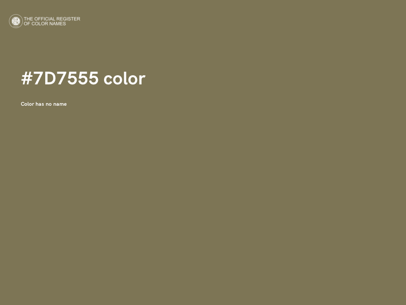 #7D7555 color image