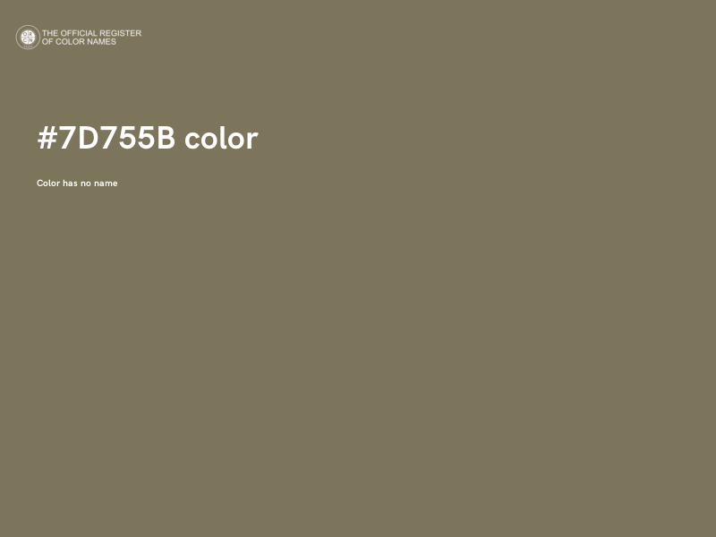 #7D755B color image
