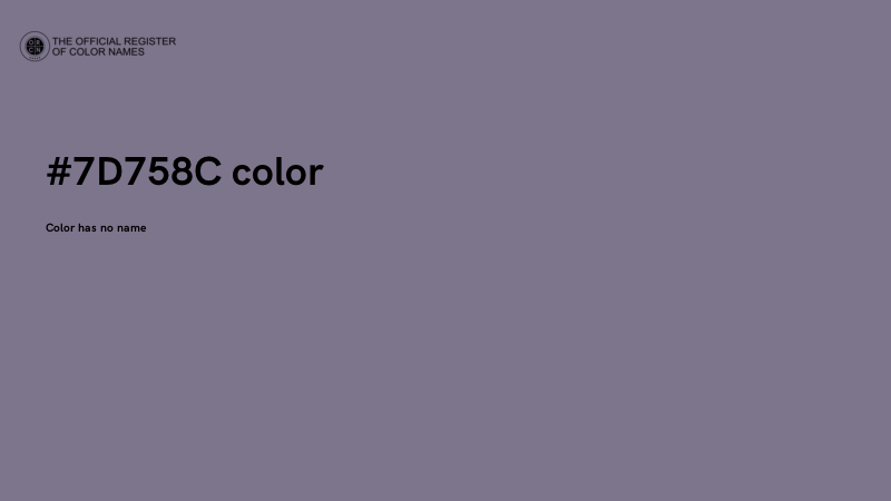 #7D758C color image