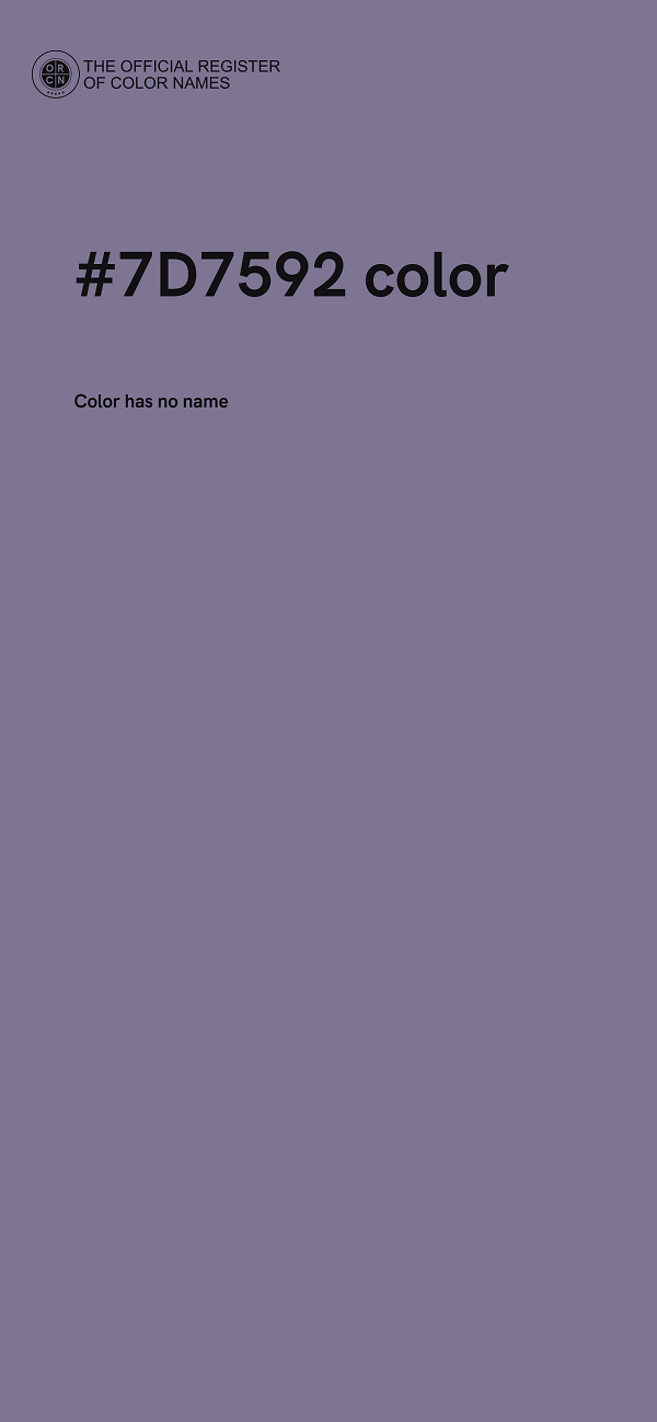 #7D7592 color image