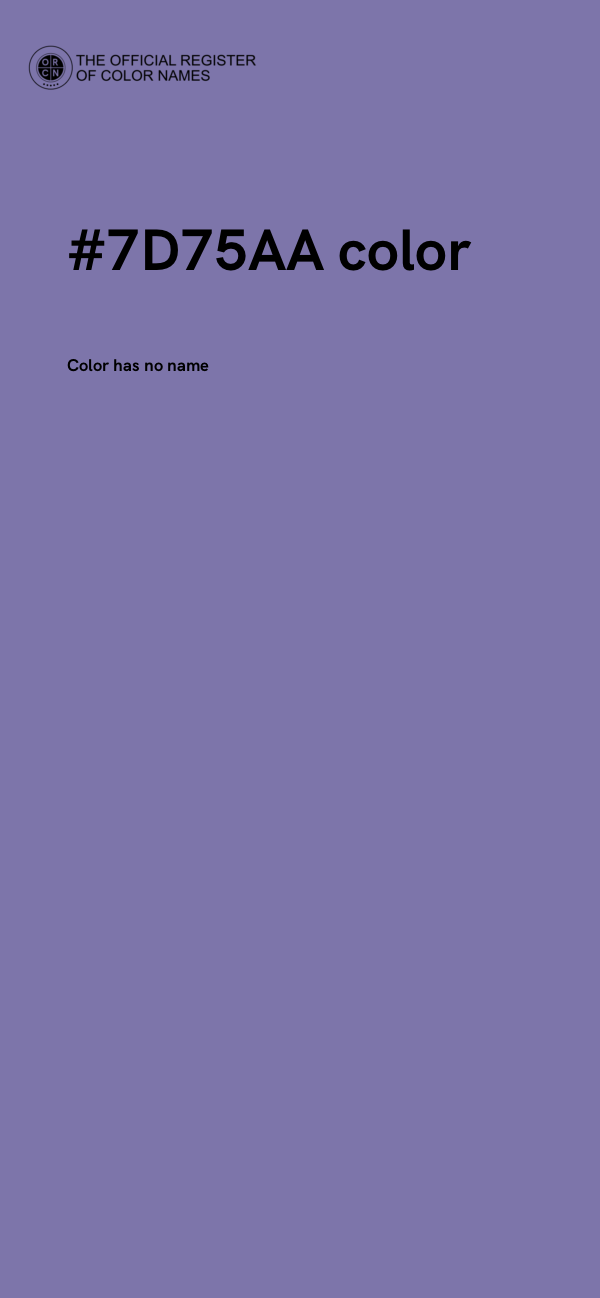 #7D75AA color image