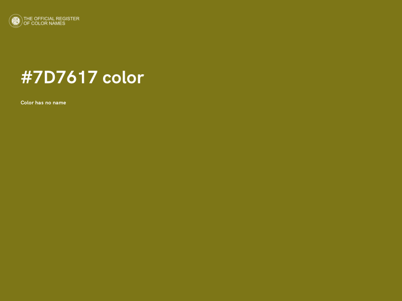 #7D7617 color image