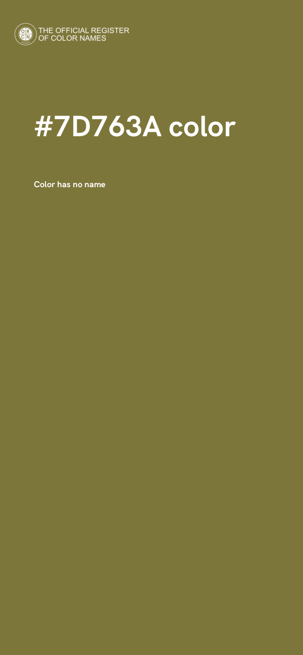 #7D763A color image