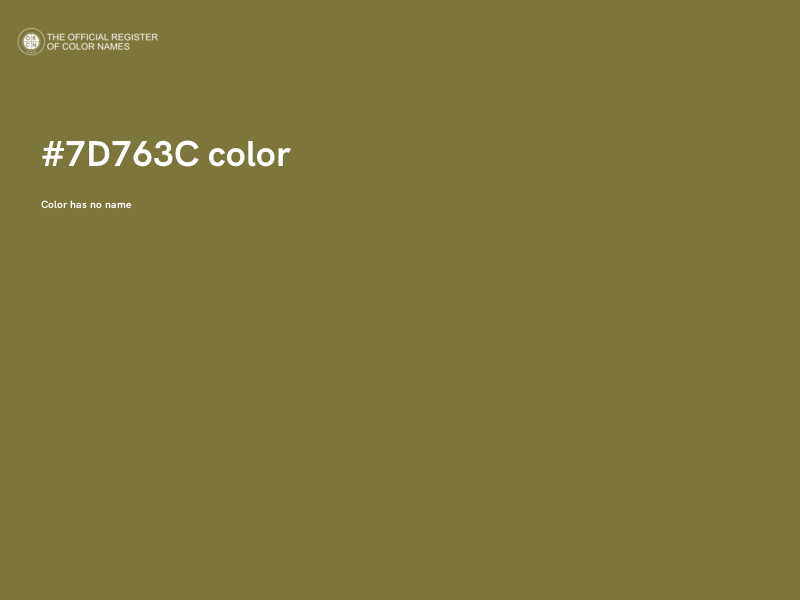 #7D763C color image