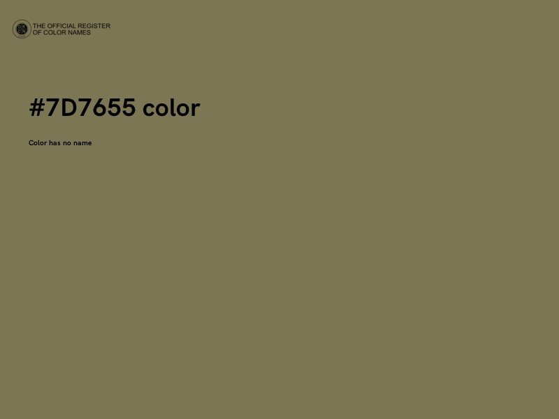 #7D7655 color image