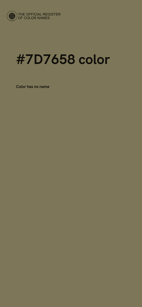 #7D7658 color image