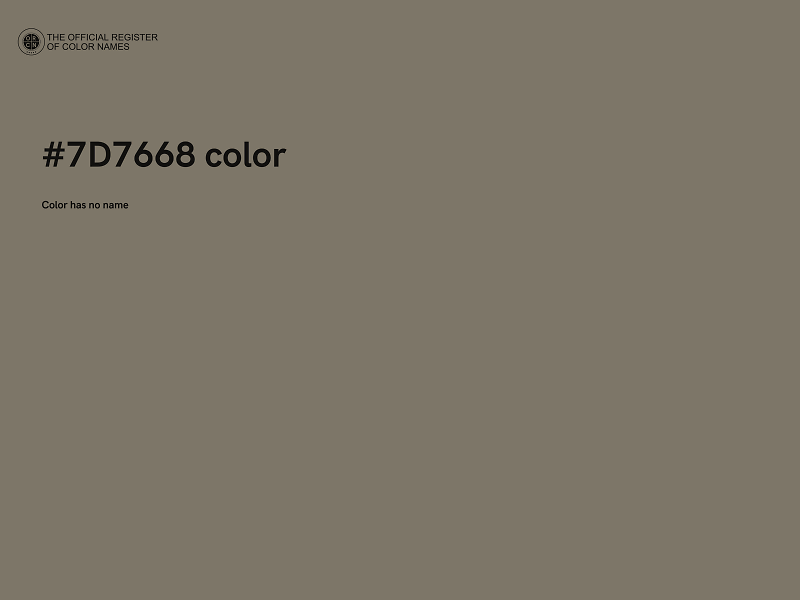 #7D7668 color image