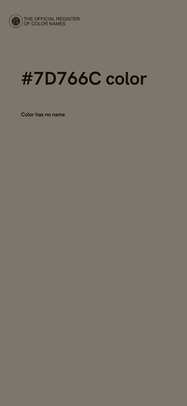 #7D766C color image