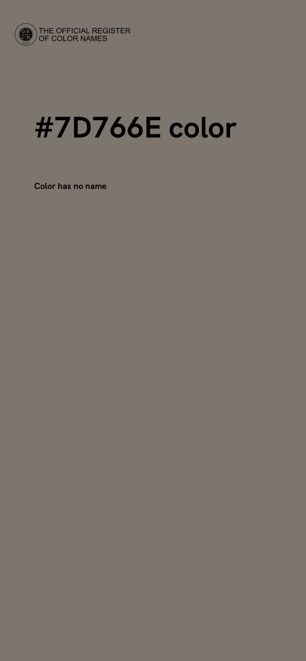 #7D766E color image