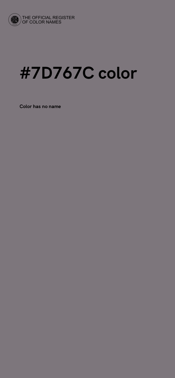 #7D767C color image