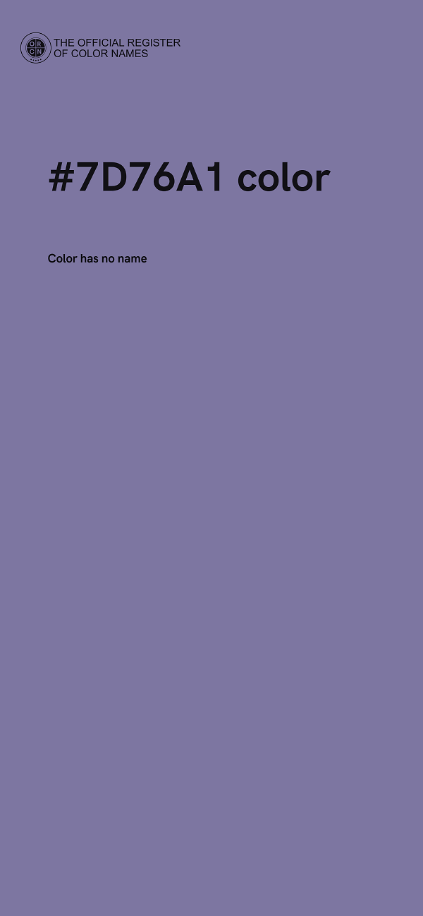 #7D76A1 color image