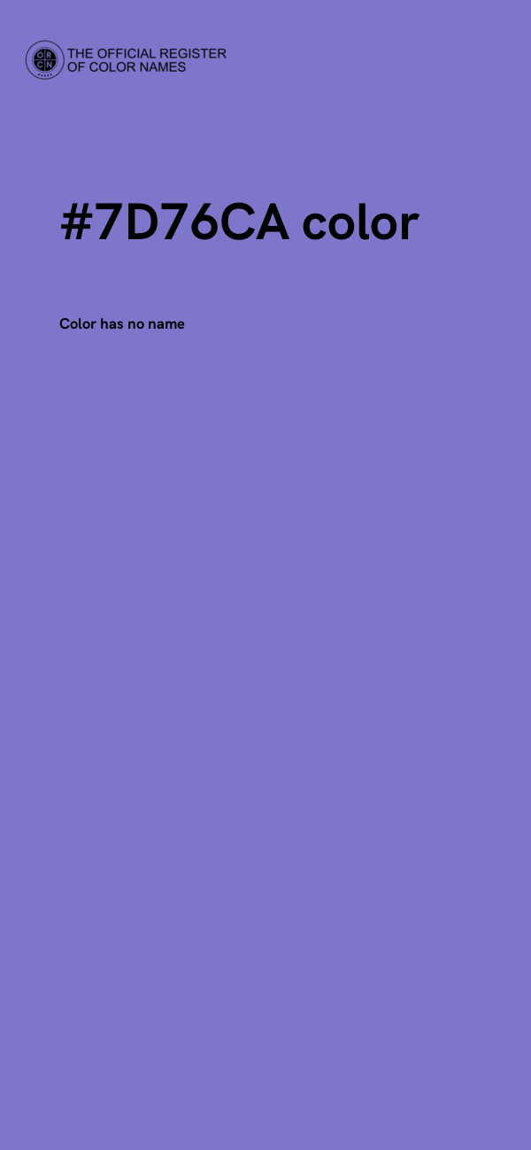 #7D76CA color image