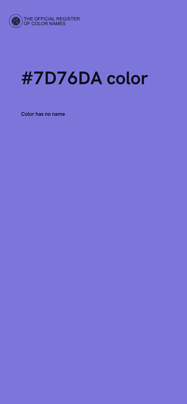 #7D76DA color image