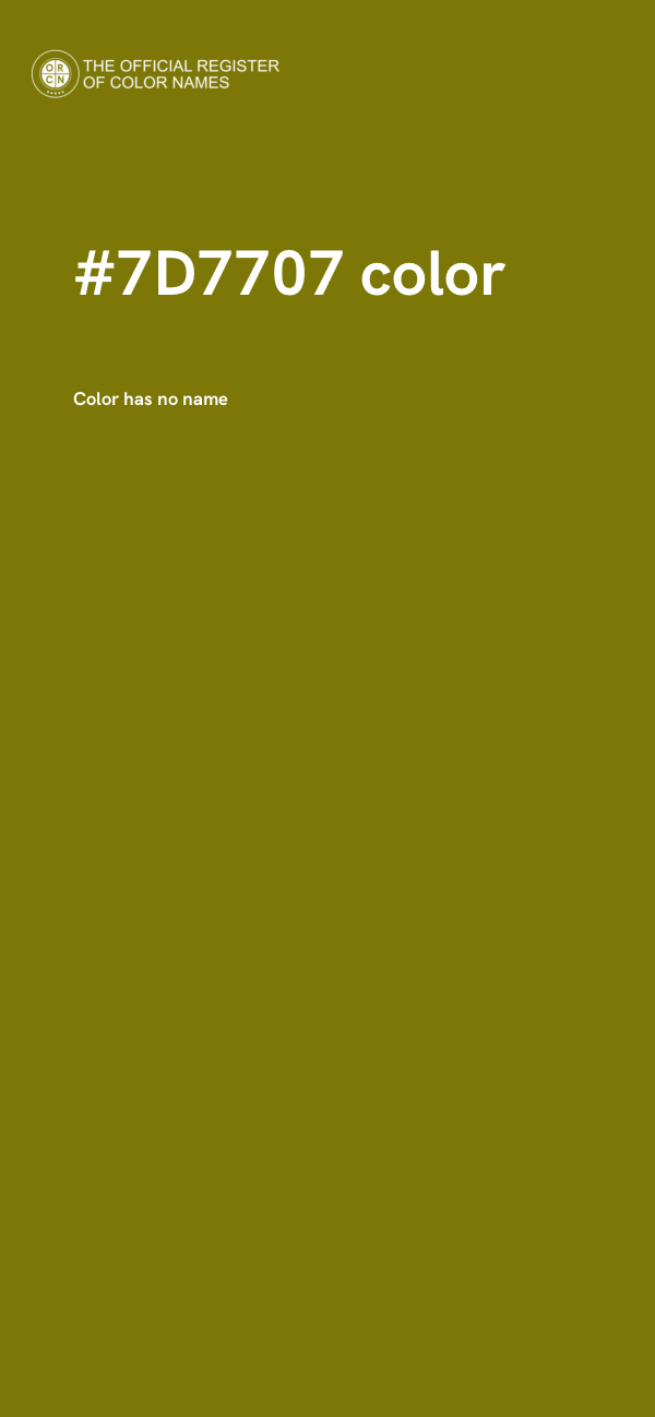 #7D7707 color image