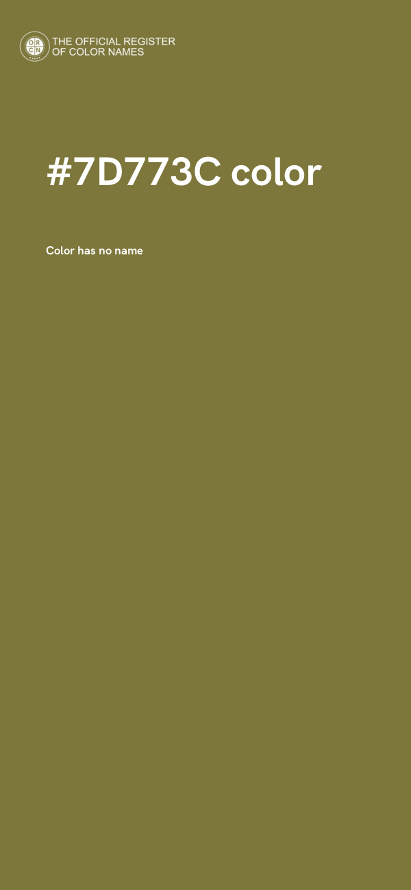 #7D773C color image