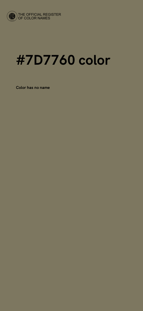 #7D7760 color image