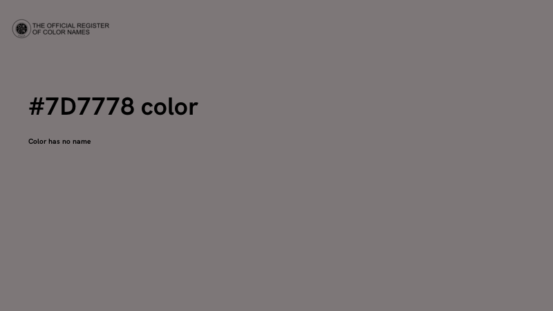 #7D7778 color image