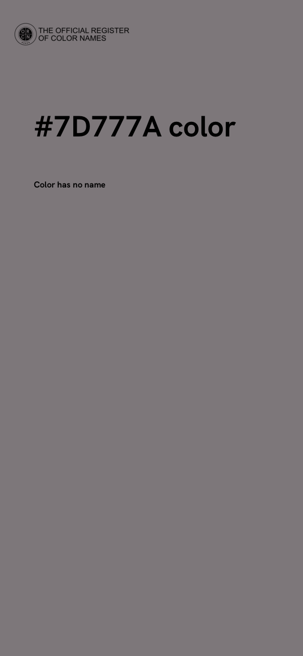 #7D777A color image