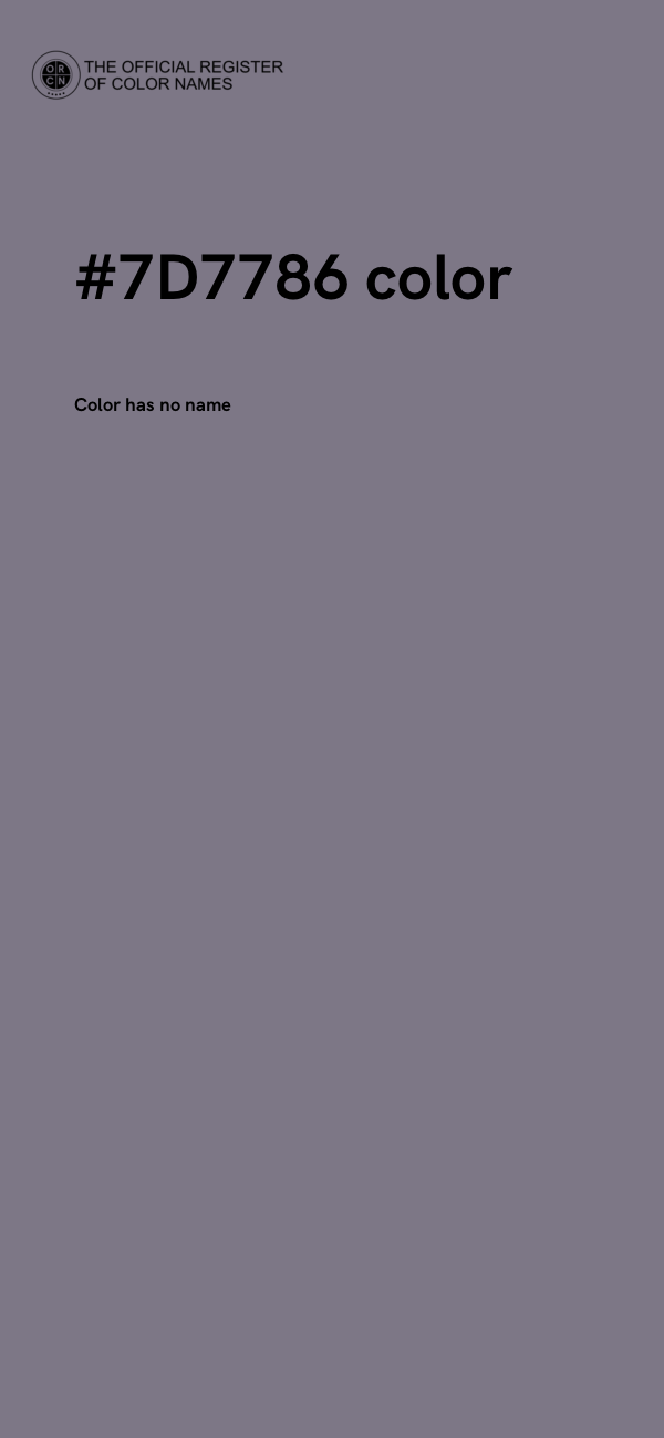 #7D7786 color image