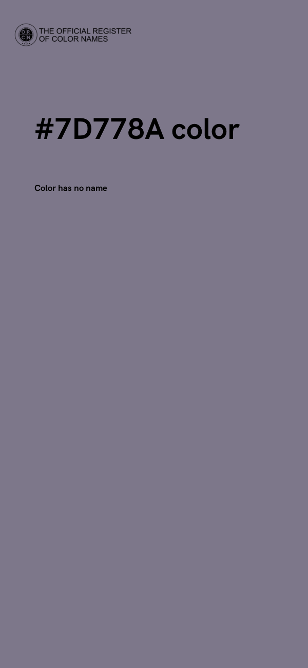 #7D778A color image