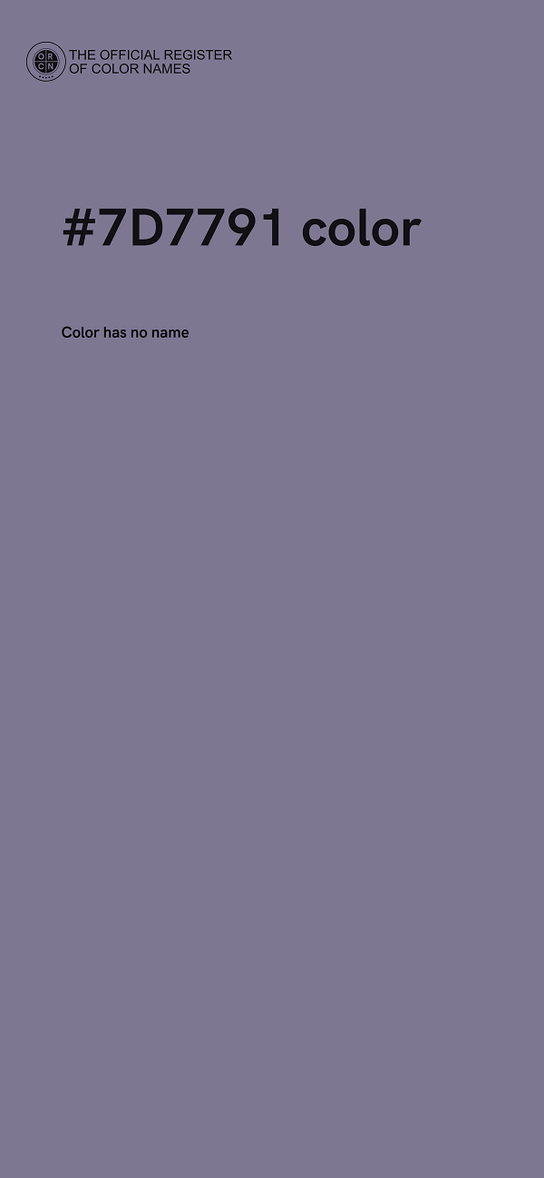 #7D7791 color image
