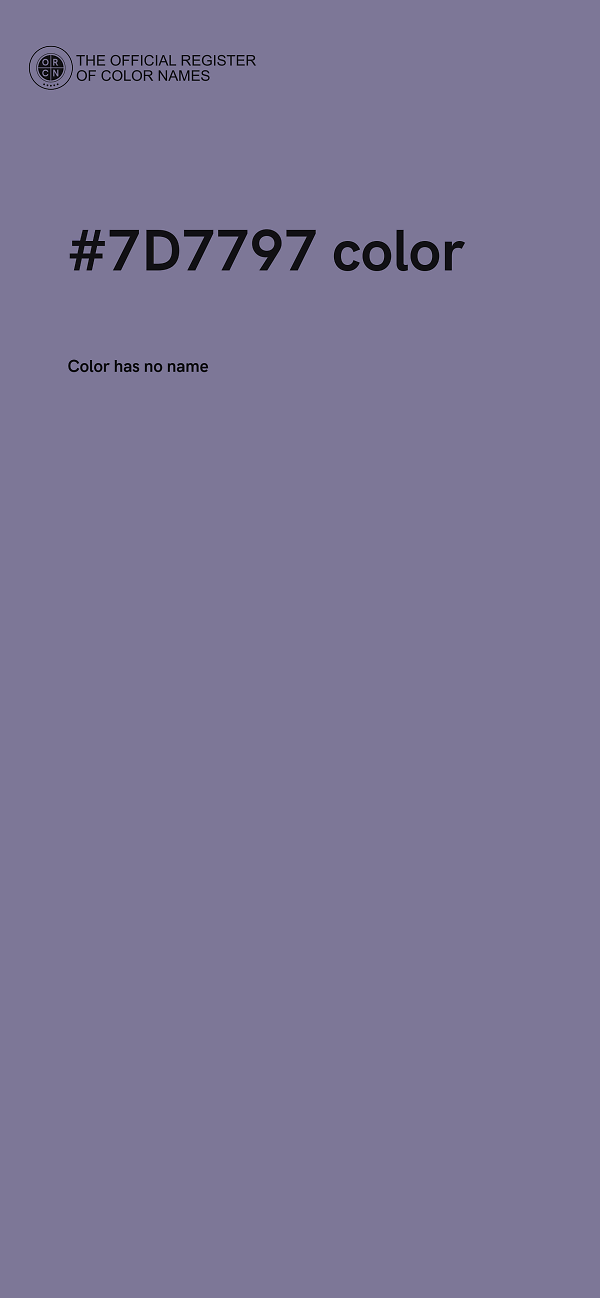 #7D7797 color image