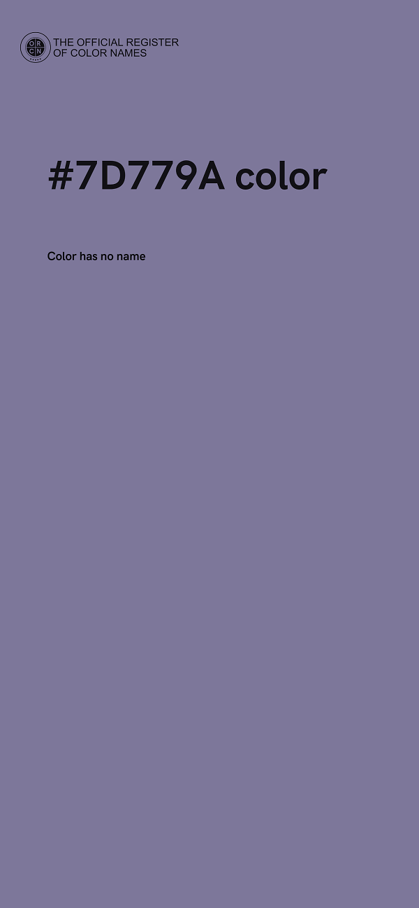 #7D779A color image