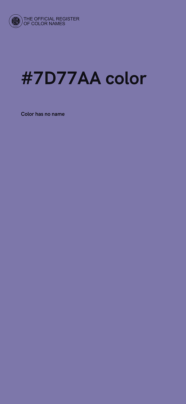 #7D77AA color image