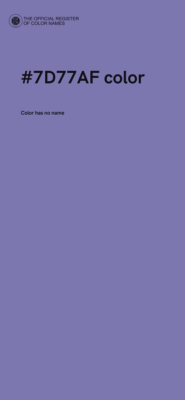 #7D77AF color image