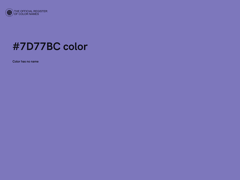 #7D77BC color image