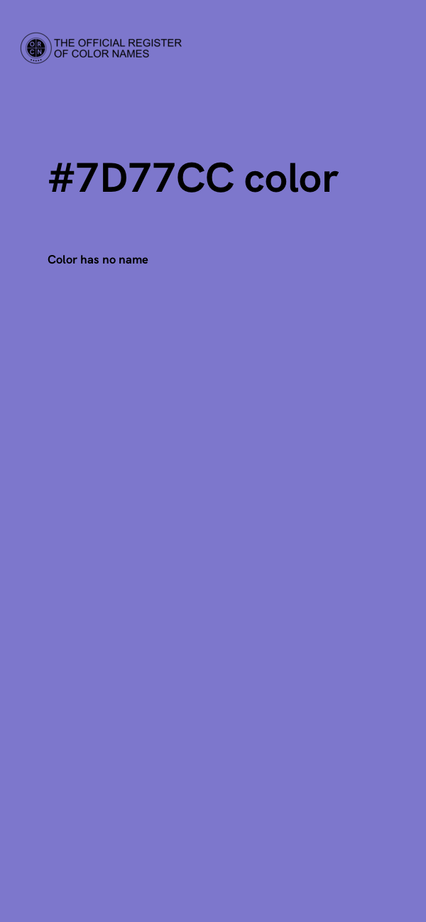 #7D77CC color image
