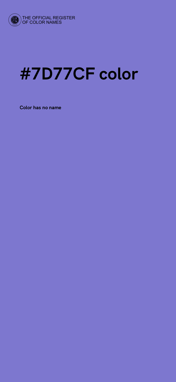#7D77CF color image