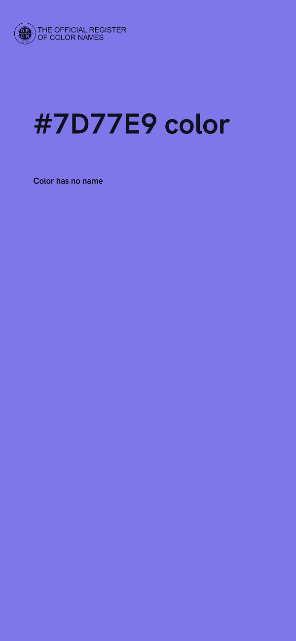 #7D77E9 color image