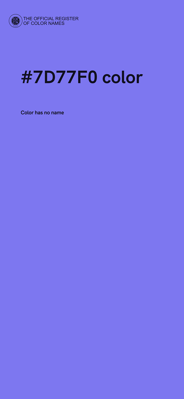 #7D77F0 color image