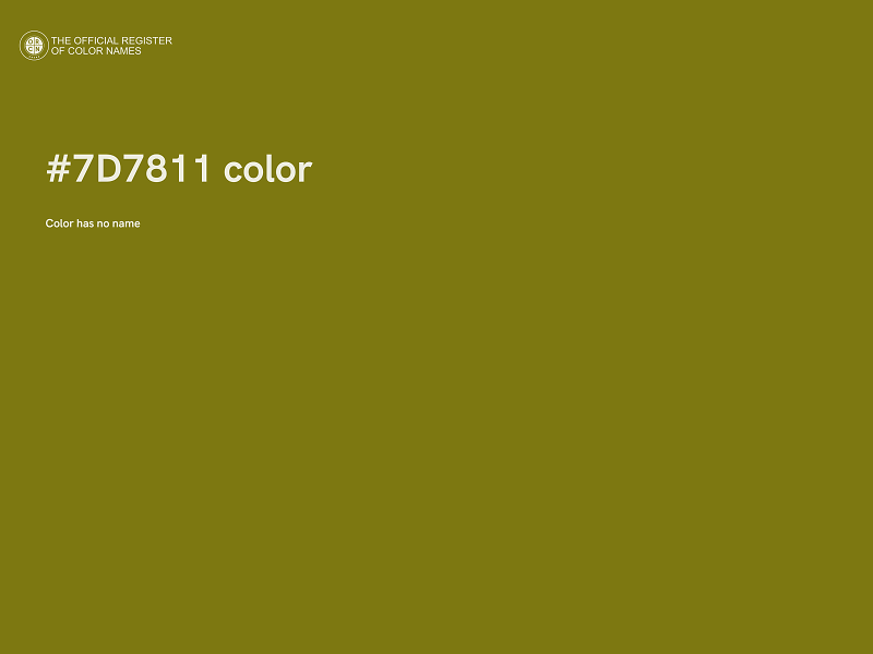 #7D7811 color image