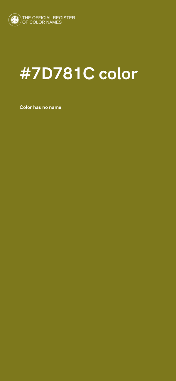 #7D781C color image