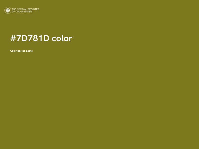 #7D781D color image