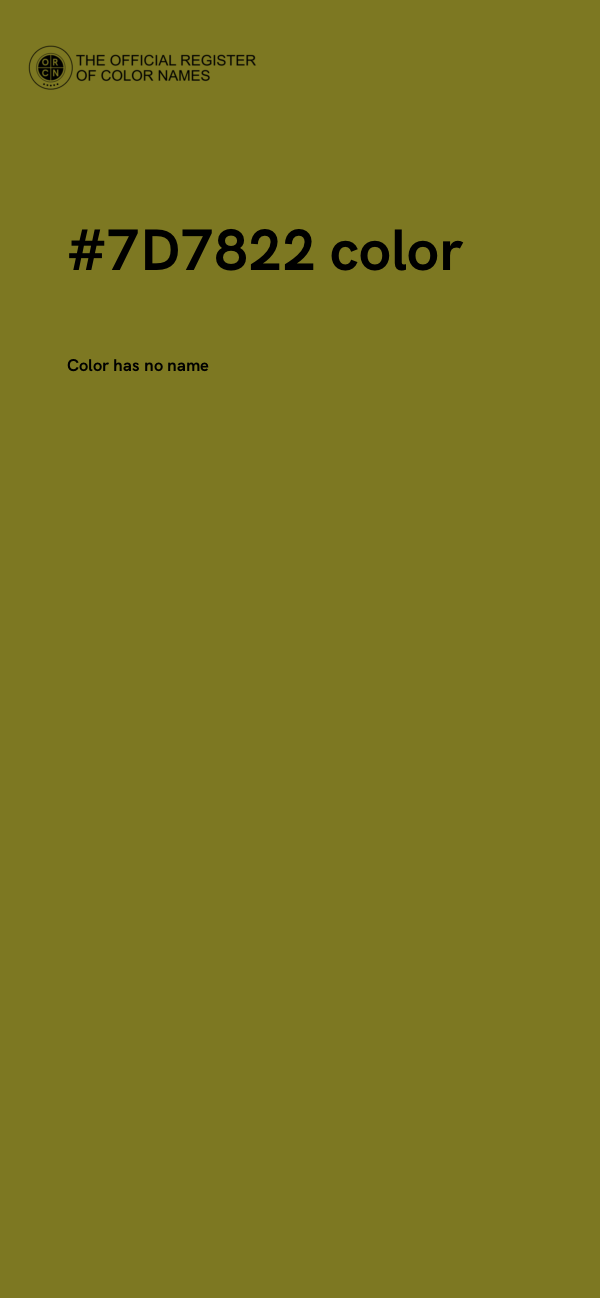 #7D7822 color image