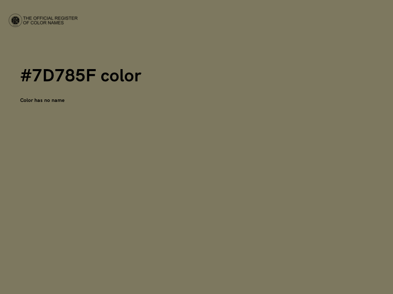 #7D785F color image