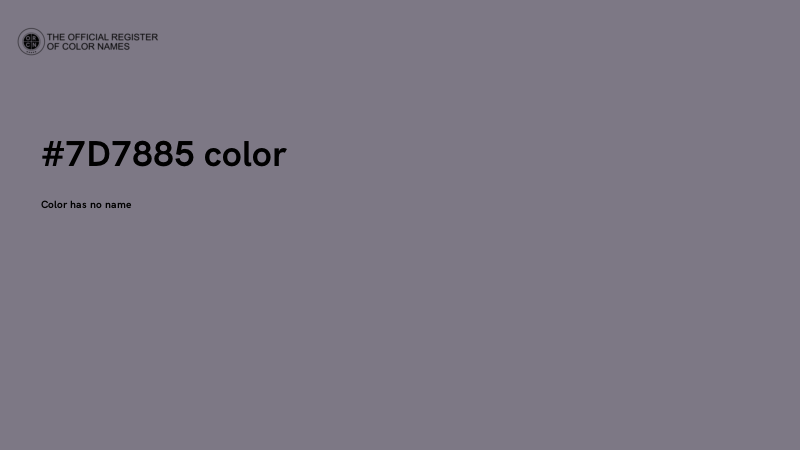 #7D7885 color image