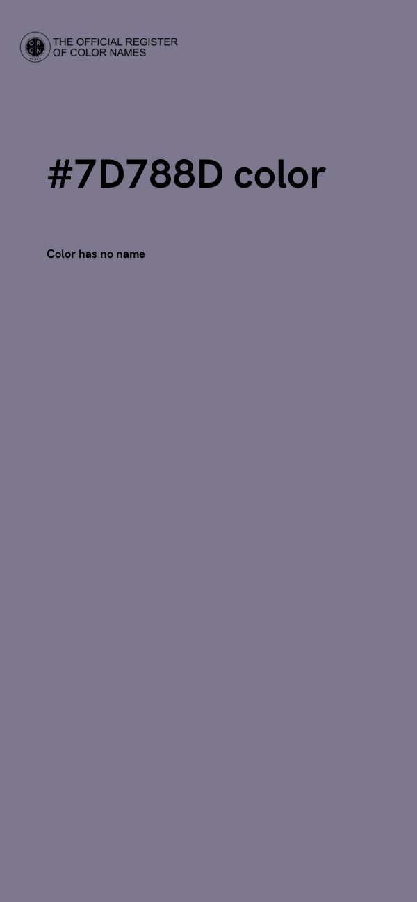 #7D788D color image