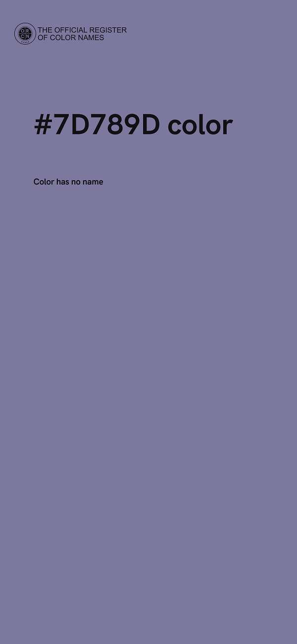 #7D789D color image