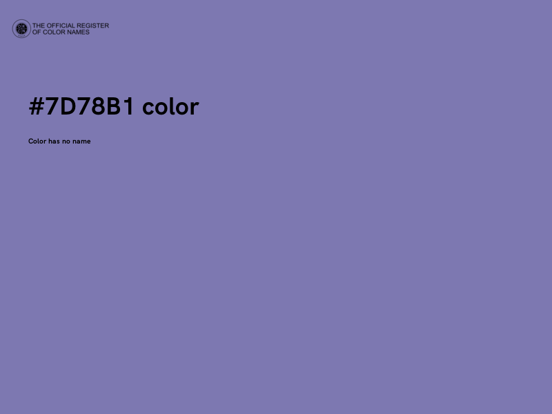 #7D78B1 color image