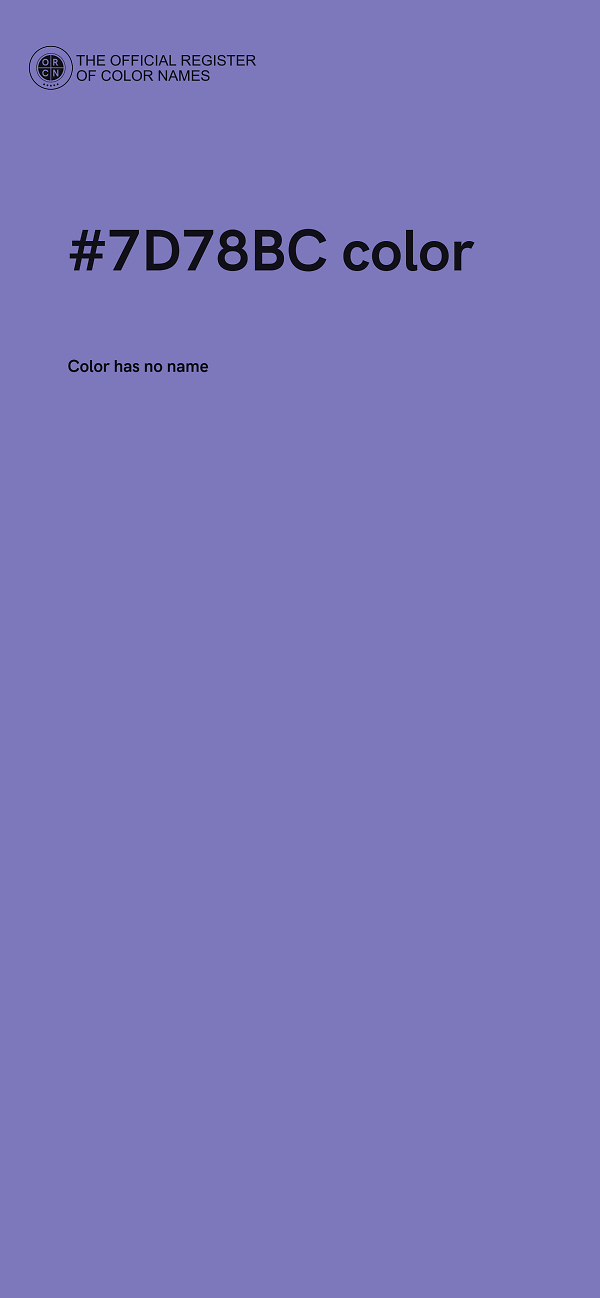 #7D78BC color image