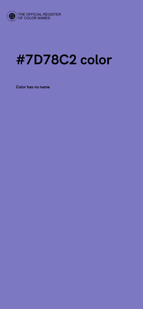 #7D78C2 color image